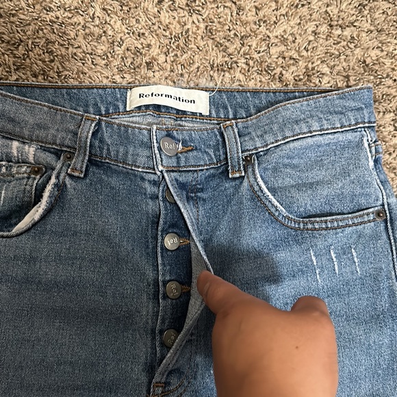 Reformation Serena High Skinny in Lanai Skinny Jeans - Picture 5 of 10